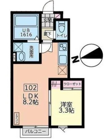デュマンIの物件間取画像